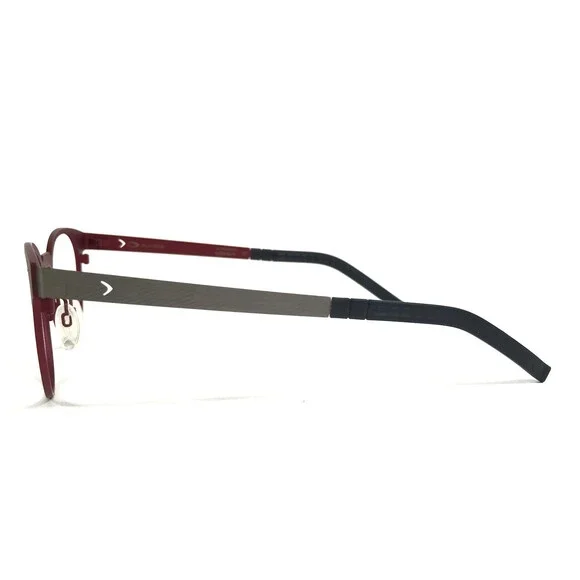 Blackfin Eyeglasses Frames BF743 WATERHOUSE COL.581 Red Gray Round 48-20-145